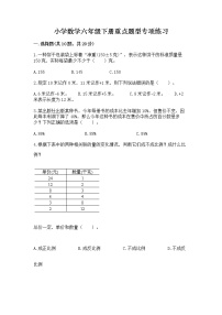 小学数学六年级下册重点题型专项练习及参考答案（精练）