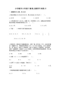 小学数学六年级下册重点题型专项练习及参考答案（最新）