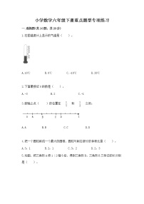 小学数学六年级下册重点题型专项练习及参考答案（基础题）