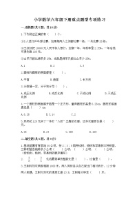 小学数学六年级下册重点题型专项练习含完整答案【名校卷】