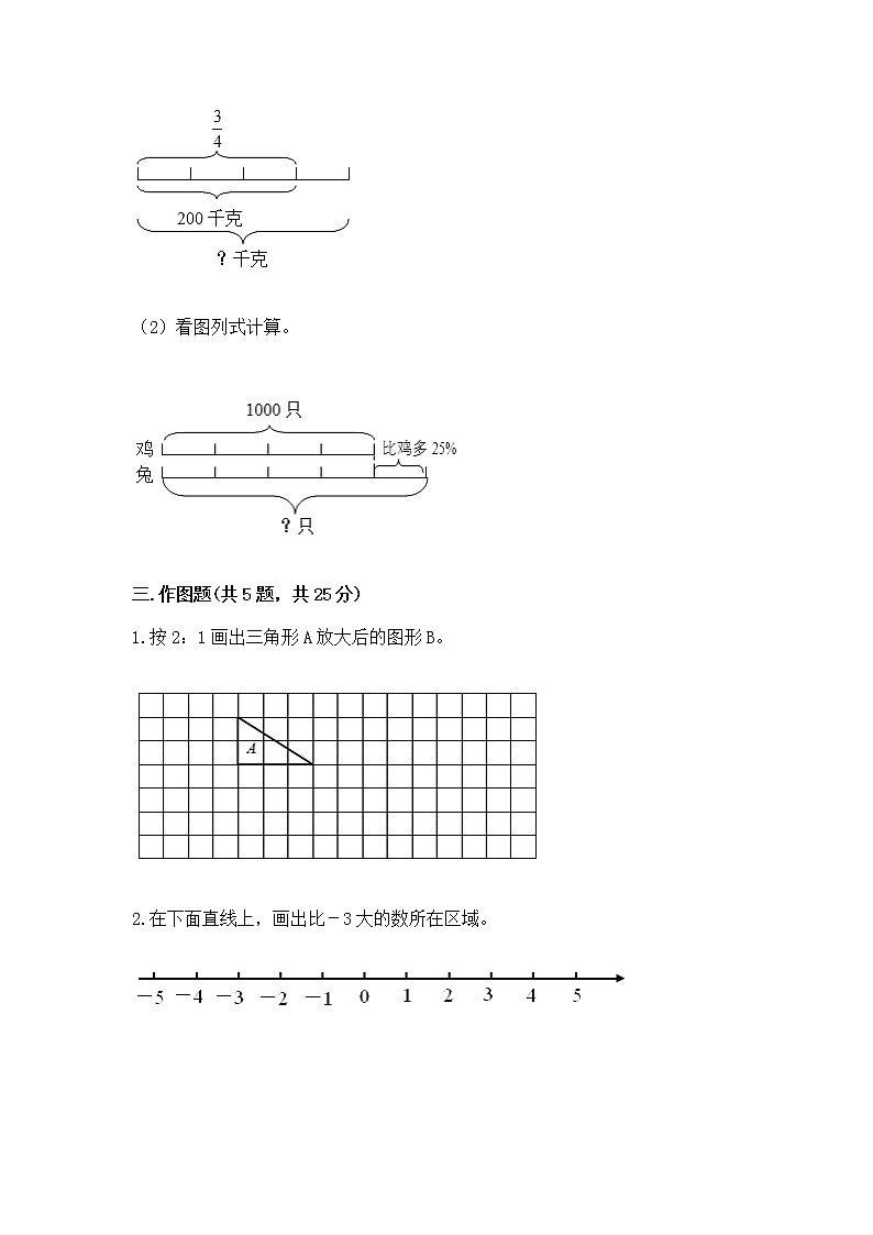 小学数学六年级下册重点题型专项练习word版03
