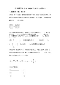 小学数学六年级下册重点题型专项练习及参考答案【最新】