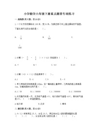 小学数学六年级下册重点题型专项练习及完整答案（必刷）