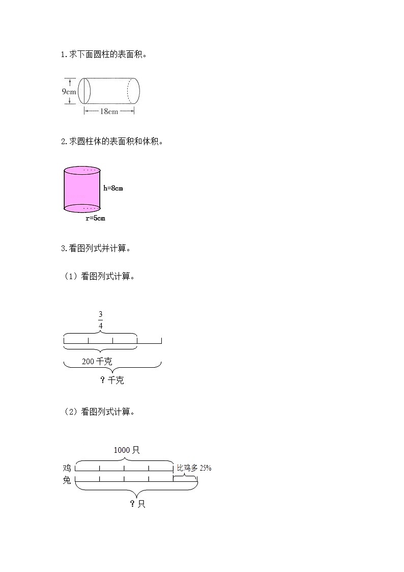 小学数学六年级下册重点题型专项练习及完整答案【典优】02