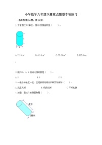 小学数学六年级下册重点题型专项练习及答案【精品】