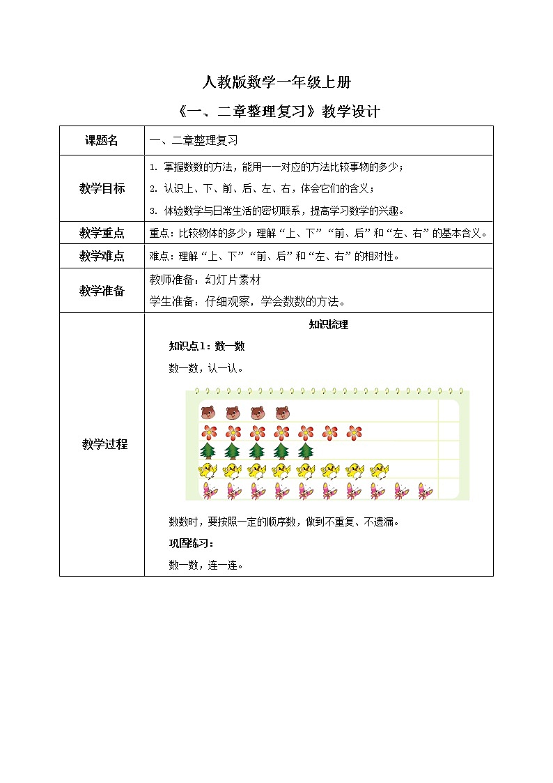 2.3 一、二单元复习整理（课件+教案+练习）01