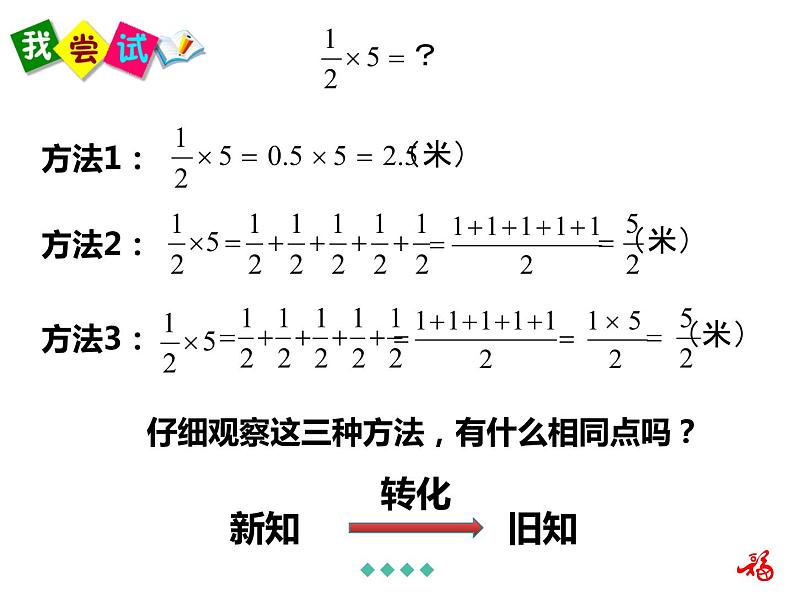 人教版数学六年级上册第一单元分数乘法第1课时分数乘整数ppt04