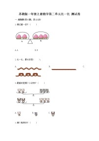 苏教版一年级上册第二单元 《比一比》复习练习题