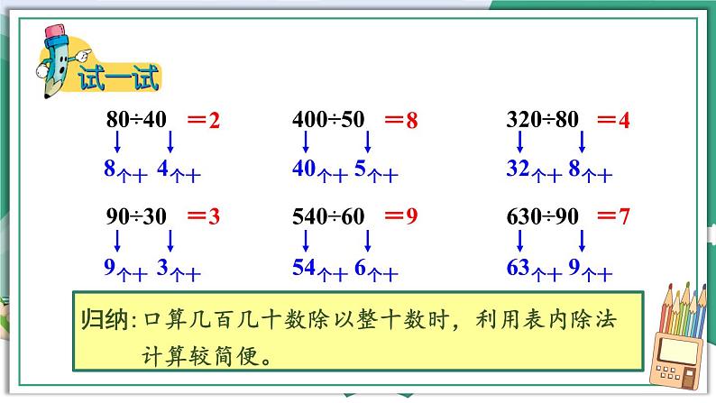 第1课时 几百几十的数除以整十数第6页