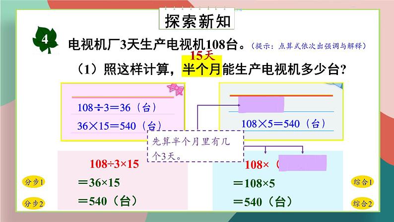 冀教4年级数学上册 三 解决问题   第3课时 解决问题（三）——特殊方法问题 PPT课件03