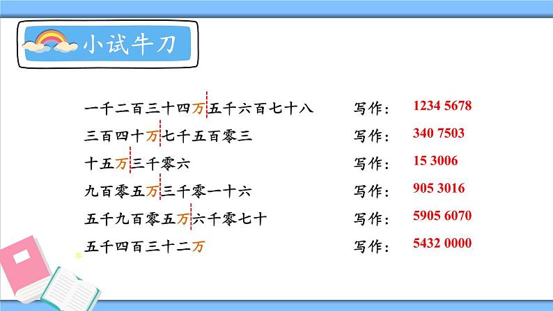 冀教4年级数学上册 六 认识更大的数 2.亿以内的数  第1课时 亿以内数的认识及读写 PPT课件第7页