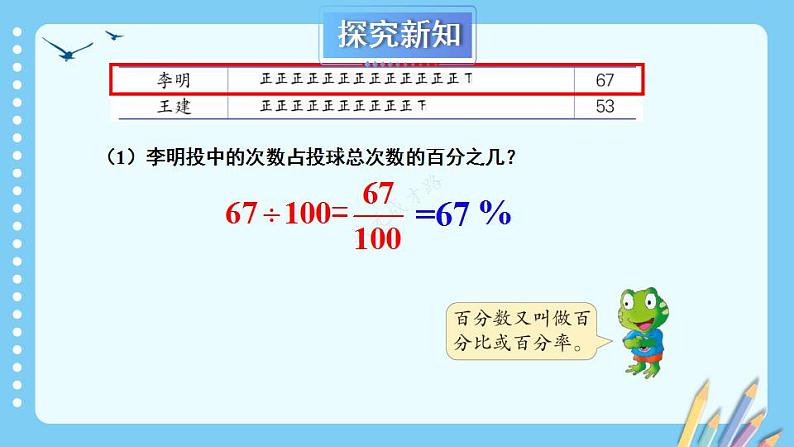 冀教6年级数学上册 三 百分数 1.认识百分数 PPT课件06