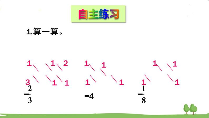 青岛版六年级数学上册 三 布艺兴趣小组——分数除法）   信息窗4 分数乘除的混合运算 PPT课件08