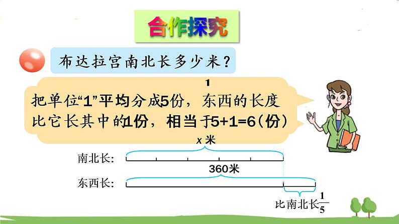 青岛版六年级数学上册 六 中国的世界遗产——分数四则混合运算   信息窗4 稍复杂的分数除法问题 PPT课件05