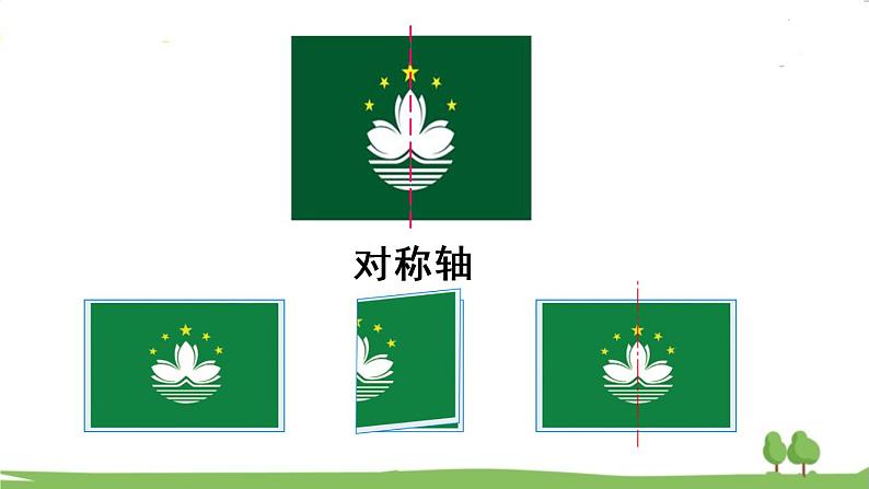 青岛版5年级数学上册 二 图案美——对称、平移与旋转   信息窗1 轴对称图形 PPT课件第5页