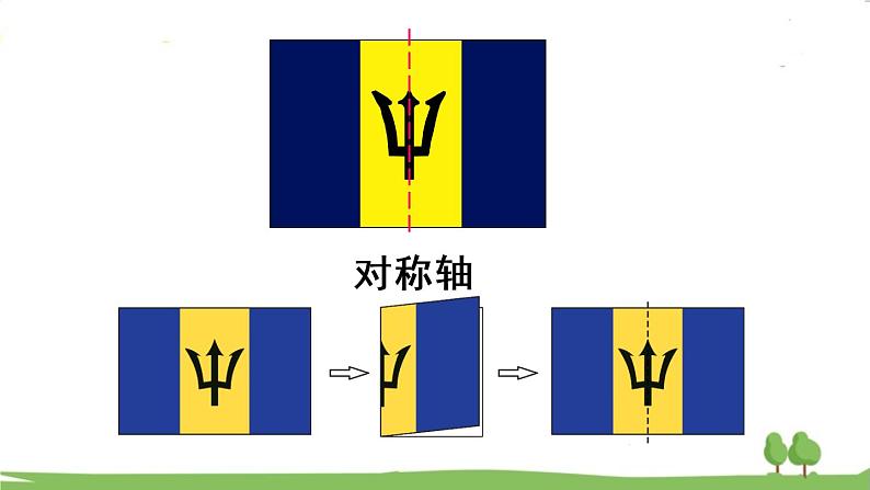 青岛版5年级数学上册 二 图案美——对称、平移与旋转   信息窗1 轴对称图形 PPT课件第7页