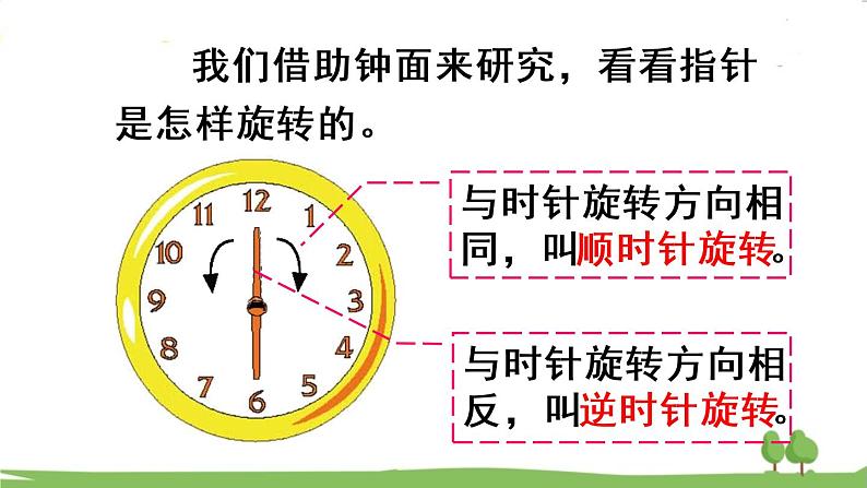 青岛版5年级数学上册 二 图案美——对称、平移与旋转   信息窗2 平移与旋转 PPT课件06