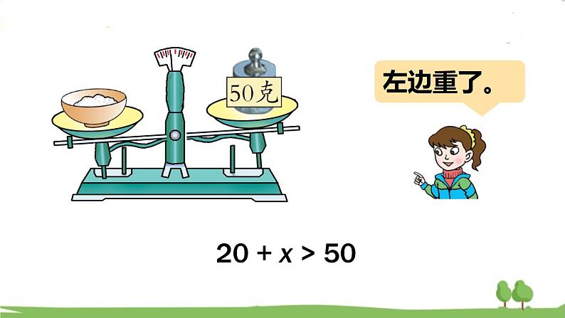 青岛版5年级数学上册 四 走进动物园——简易方程   信息窗1 方程的意义 PPT课件05