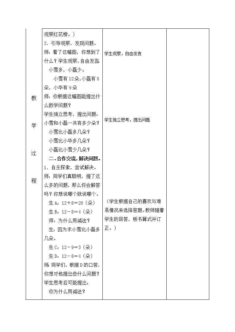 一年级下册数学教案-5.4.3 100以内的加法和减法（两位数减一位数）｜冀教版第2页