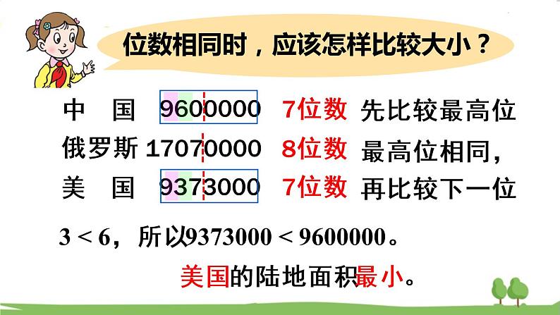 青岛版4年级数学上册 一  大数知多少——万以上数的认识   信息窗3 万以上数的大小比较和改写 PPT课件06