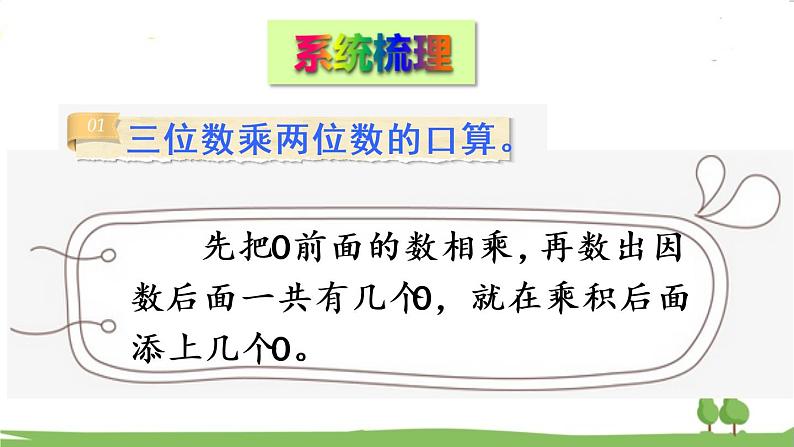 青岛版4年级数学上册 三 保护大天鹅——三位数乘两位数   回顾整理 PPT课件第3页