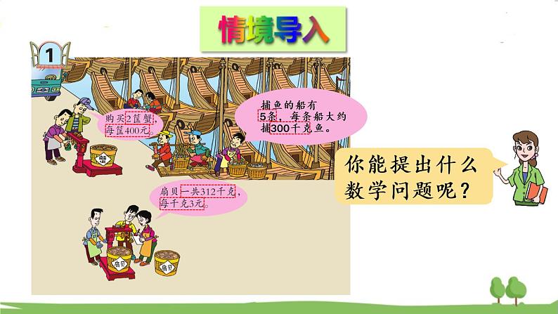 青岛版3年级数学上册 三 富饶的大海——三位数乘一位数   信息窗1 三位数乘一位数（不进位）的笔算乘法 PPT课件02