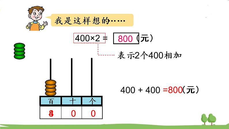 青岛版3年级数学上册 三 富饶的大海——三位数乘一位数   信息窗1 三位数乘一位数（不进位）的笔算乘法 PPT课件05