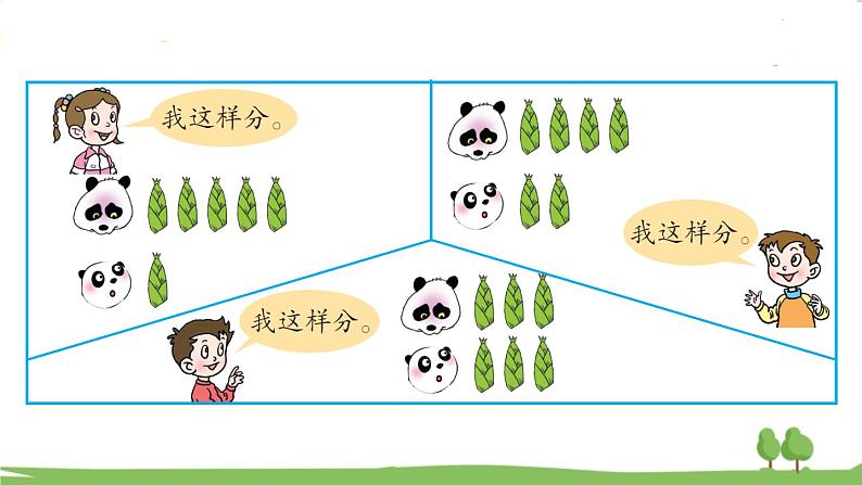 青岛版2年级数学上册 五 森林里的故事——除法的初步认识   信息窗1 认识平均分 PPT课件第7页