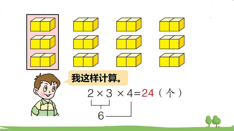 青岛版2年级数学上册 七 制作标本——表内除法   相关链接——连乘、连除和乘除混合运算 PPT课件第5页