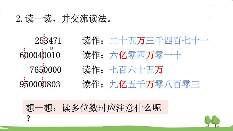 西师大版数学4年级上册 第一单元  万以上数的认识 第11课时 整理与复习 PPT课件06