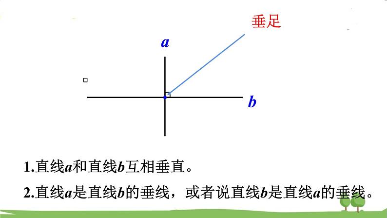 西师大版数学4年级上册 第五单元 相交与平行 第1课时   认识垂线 PPT课件07