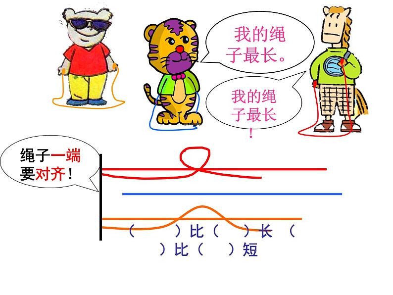 一年级下册数学课件-5.3   长度比较  ▏沪教版  (共16张PPT)08