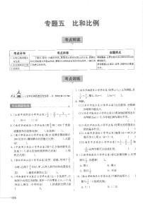 通用版 小升初数学教材衔接总复习 专题五 比和比例