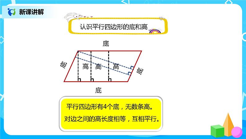 人教版小学数学四年级上册5.3《平行四边形的认识》PPT课件+教学设计+同步练习07
