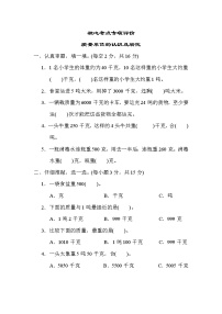 人教版三年级数学上册期末复习专题--单元核心考点 质量单位的认识及转化