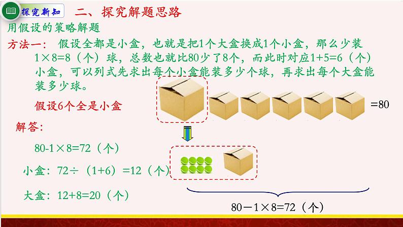 【精品课件】4.2根据相差关系，用假设的策略解决问题-苏教版六年级上册数学精品课件05