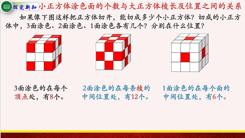 【精品课件】表面涂色的正方体-苏教版六年级上册数学精品课件第5页