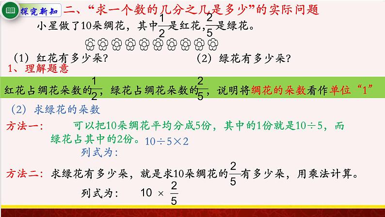 【精品课件】2.1分数与整数相乘-苏教版六年级上册数学精品课件第7页