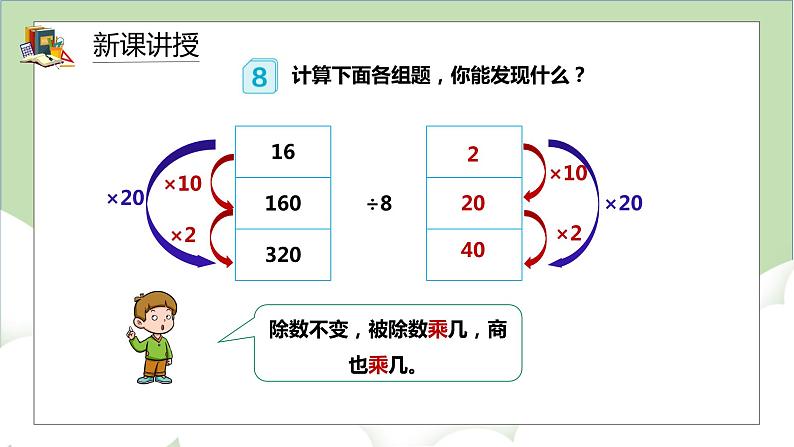 人教版小学数学四年级上册6.6《商的变化规律》课件+教学设计03