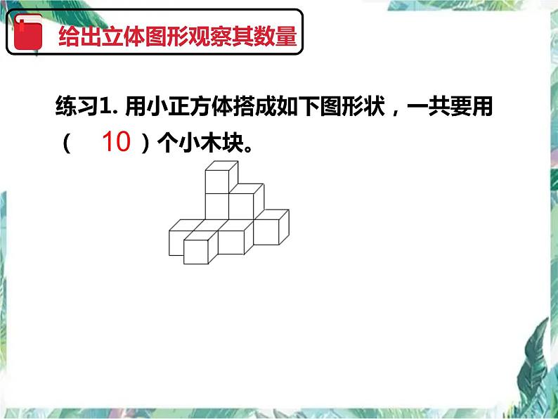 人教版五年级下册数学 观察物体  单元复习  (课件 )第3页