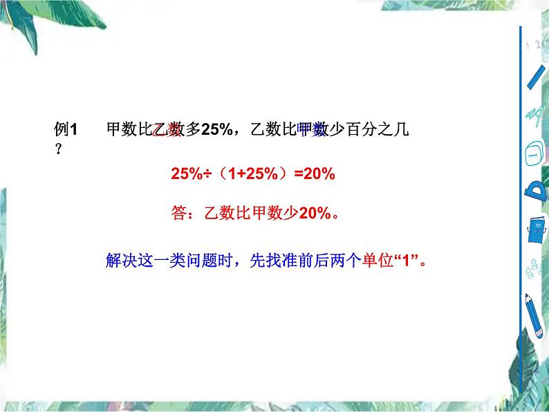 百分数的应用单元复习提升（课件）-六年级上册数学冀教版03