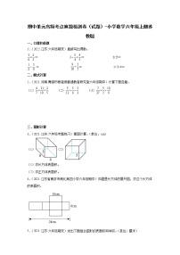 期中单元高频考点真题检测卷（试题）-小学数学六年级上册苏教版