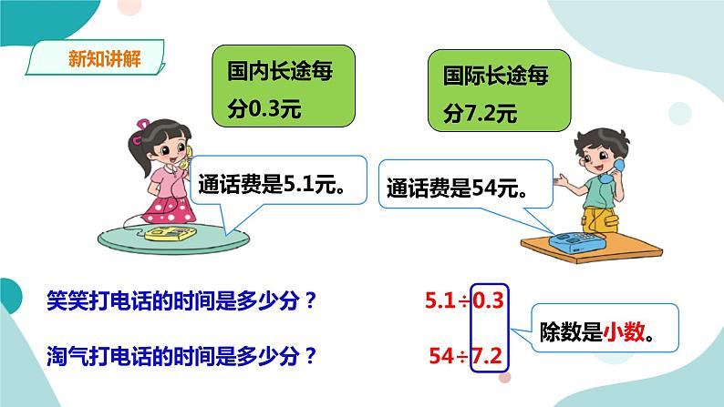 《谁打电话的时间长》—北师大数学5年级上册课件08