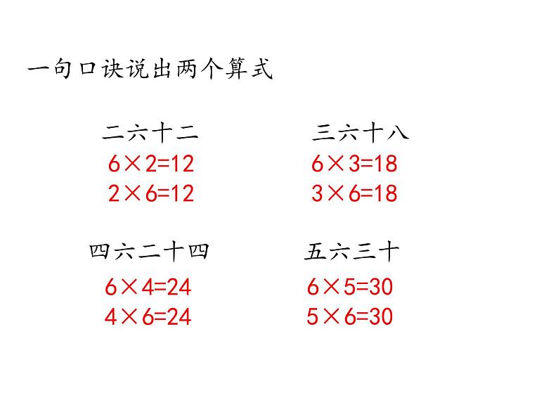 二年级上册数学课件 -第4单元《第5课时 6的乘法口诀》  人教版   (共18张PPT)第8页