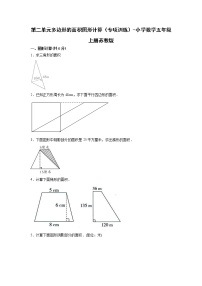 第二单元多边形的面积图形计算（专项训练）-小学数学五年级上册苏教版