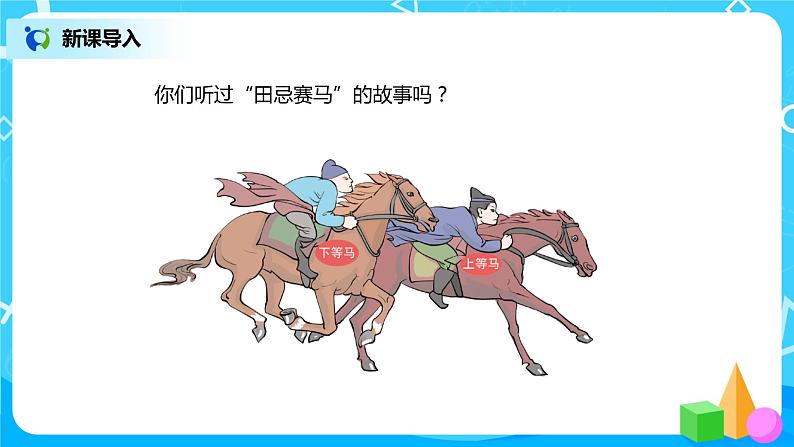 人教版小学数学四年级上册8.3《田忌赛马问题》PPT课件+教学设计+同步练习02
