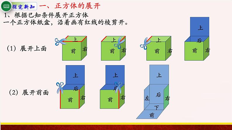 【精品课件】1.2长方体和正方体的展开图-苏教版六年级上册数学精品课件03