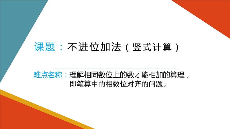 二年级数学上册课件-2.1.1不进位加-人教版(共11张PPT)第1页