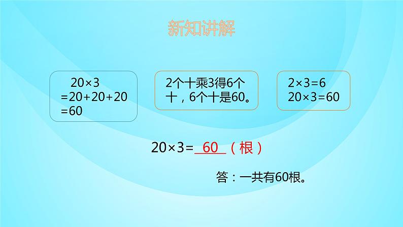 苏教版三年级数学上册 1.1整十、整百数乘一位数 课件第6页