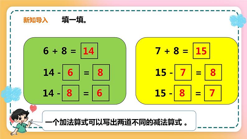 西师大版1上数学 6.4 16、17、18减几 课件第2页